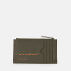 Pequeños artículos de cuero Porte-monnaie 'For Cards' Off-White Verde Homme