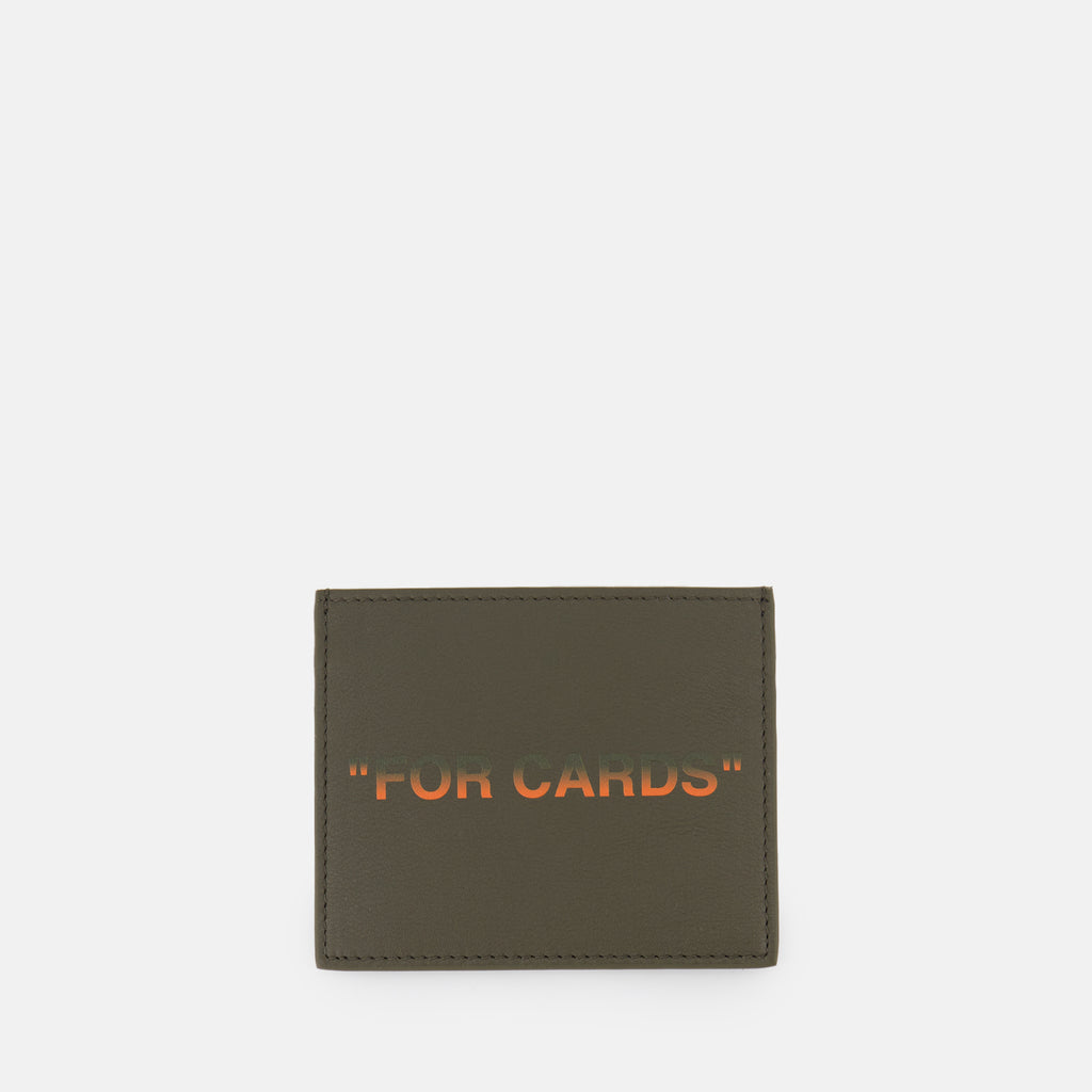 Petite maroquinerie Porte-cartes 'For Cards' Off-White Vert Homme