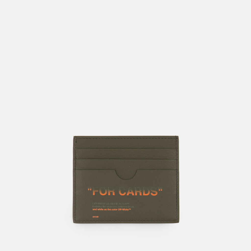 Petite maroquinerie Porte-cartes 'For Cards' Off-White Vert Homme