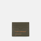 Petite maroquinerie Porte-cartes 'For Cards' Off-White Vert Homme