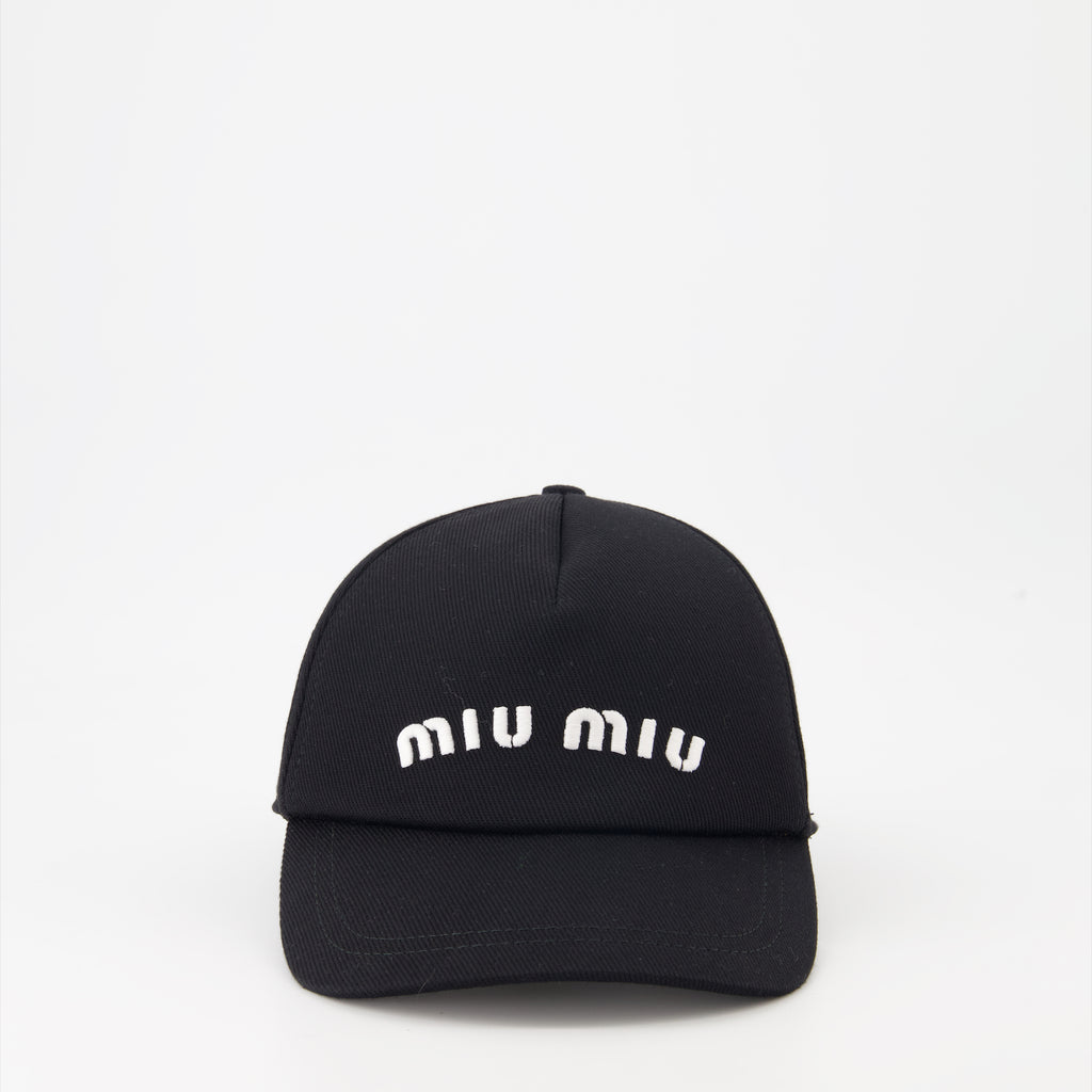 Cappelli, berretti e beanie Casquette à logo Miu Miu Nero Femme