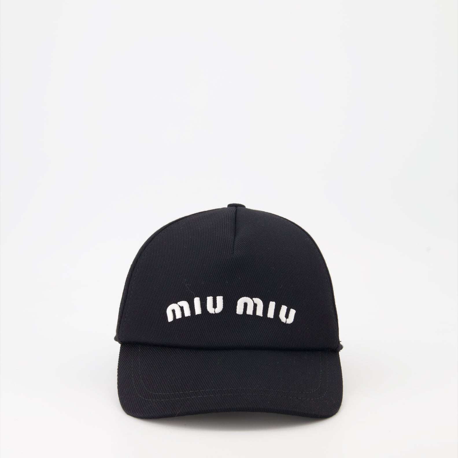 Chapeaux, casquettes et bonnets Casquette à logo Miu Miu Noir Femme