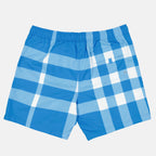Moda mare Maillot de bain à carreaux Burberry Blu Homme