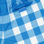 Moda mare Maillot de bain à carreaux Burberry Blu Homme