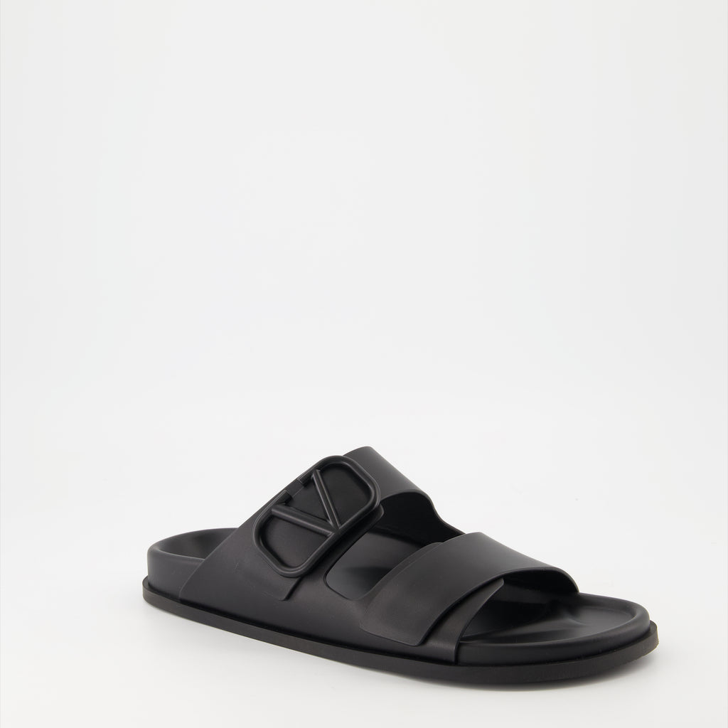 Scarpe aperte Sandales VLogo Valentino Garavani Nero Homme