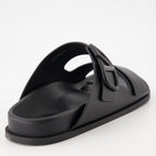 Scarpe aperte Sandales VLogo Valentino Garavani Nero Homme