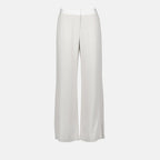 Pants Pleated pants Victoria Beckham White Women