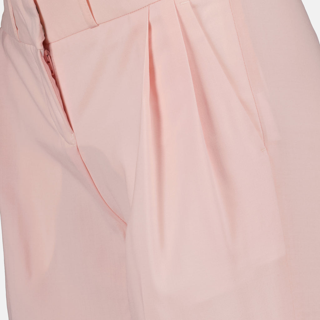 Pantalones Pantalones con Pliegues Coperni Rosa Femme
