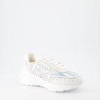 Sneaker Baskets Sprint Runner Alexander McQueen Silber Femme