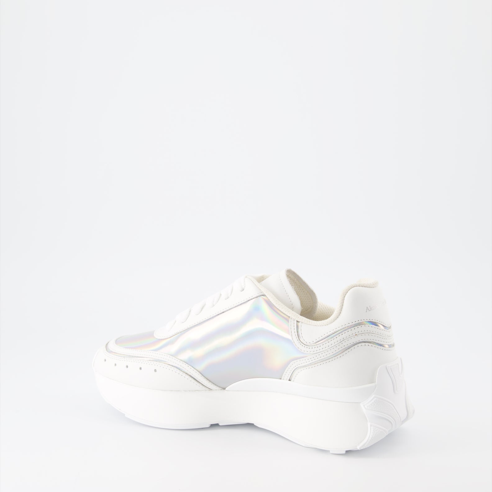 Sneaker Baskets Sprint Runner Alexander McQueen Silber Femme
