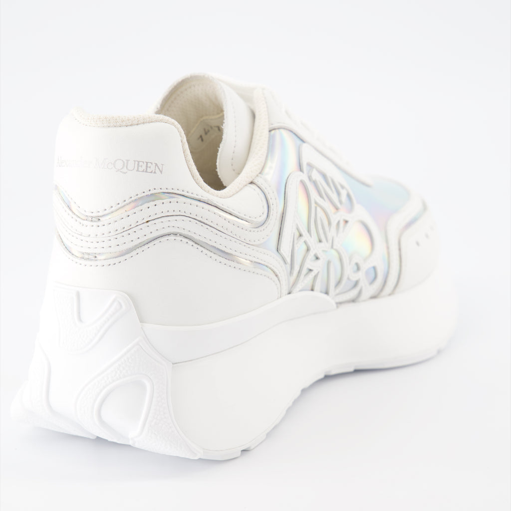 Sneaker Baskets Sprint Runner Alexander McQueen Silber Femme