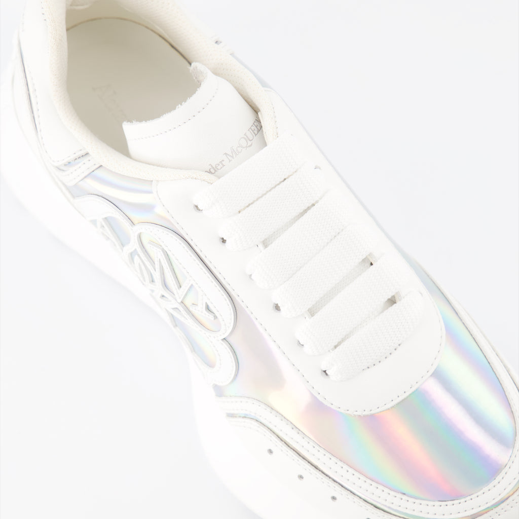 Sneaker Baskets Sprint Runner Alexander McQueen Silber Femme