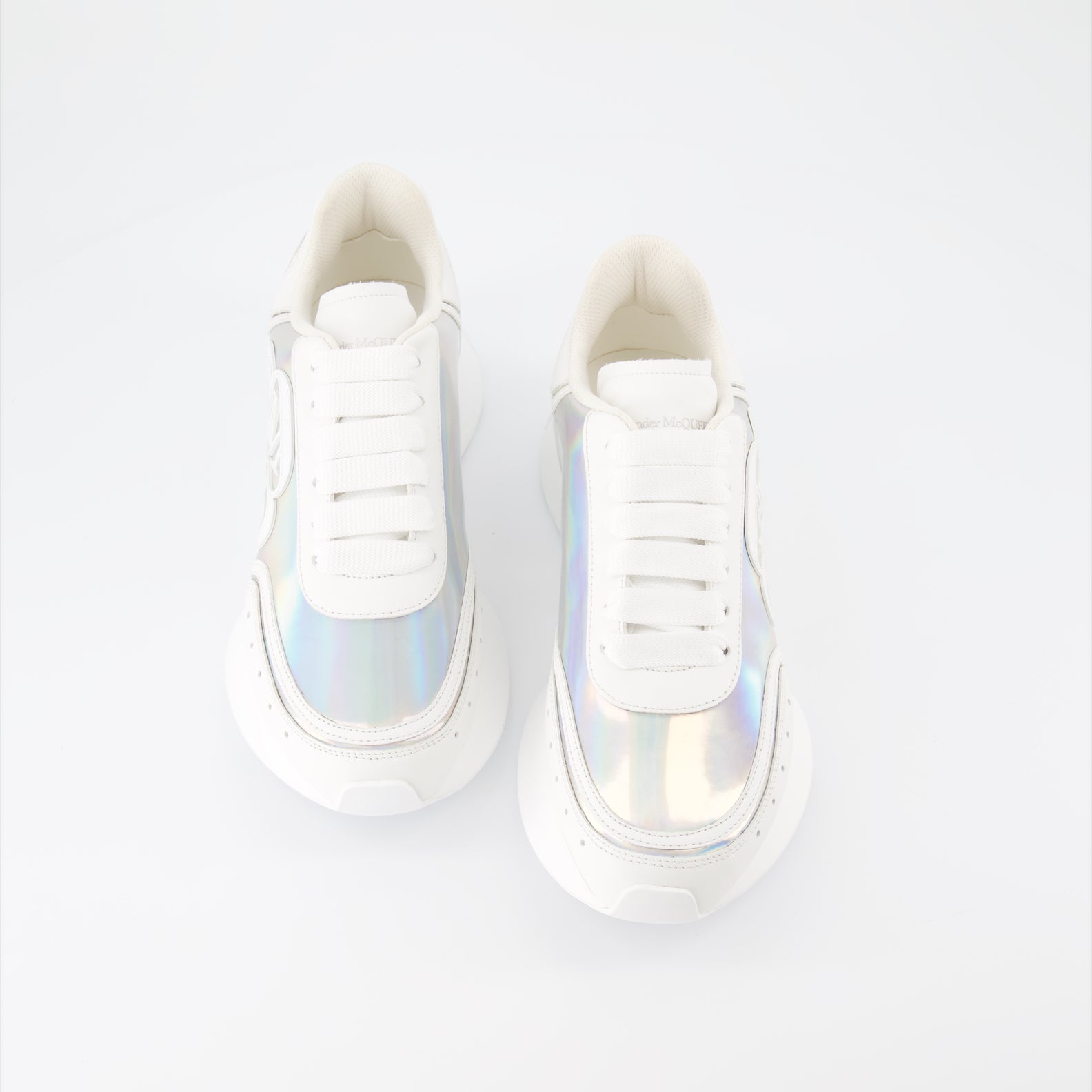 Sneaker Baskets Sprint Runner Alexander McQueen Silber Femme