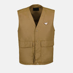 Vestes Veste sans manches Prada Marron Homme