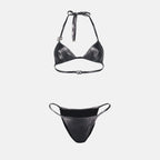 Moda de playa Bikini argenté Dolce & Gabbana Plata Femme