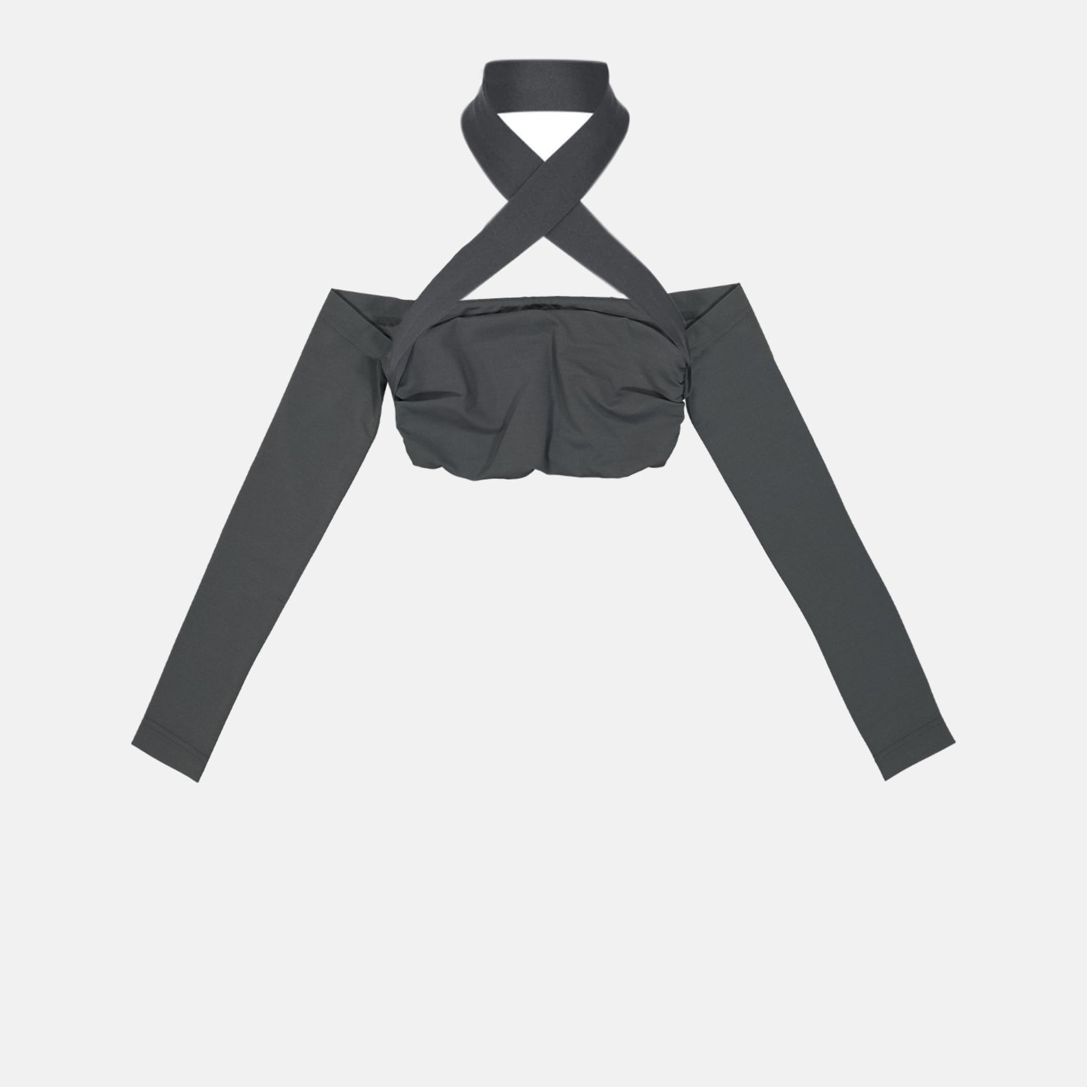 Tops Top with crossed straps Dolce & Gabbana Gray Women