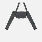 Tops Top with crossed straps Dolce & Gabbana Gray Women