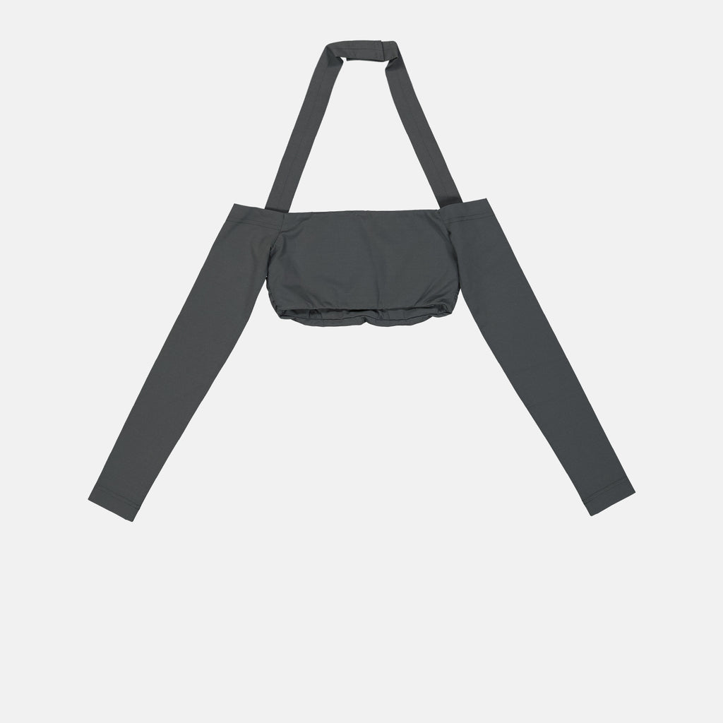 Tops Top with crossed straps Dolce & Gabbana Gray Women