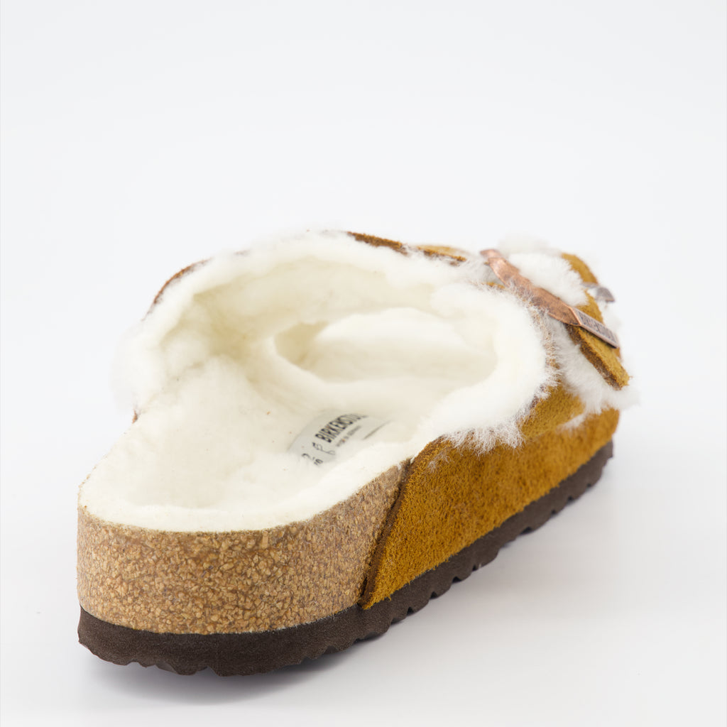 Chaussures ouvertes Claquettes Arizona Birkenstock Marron Homme