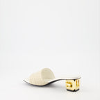 Zapatos abiertos Mules G Cube en jute 4G Givenchy Beige Femme