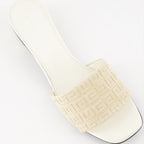 Zapatos abiertos Mules G Cube en jute 4G Givenchy Beige Femme
