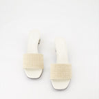 Zapatos abiertos Mules G Cube en jute 4G Givenchy Beige Femme