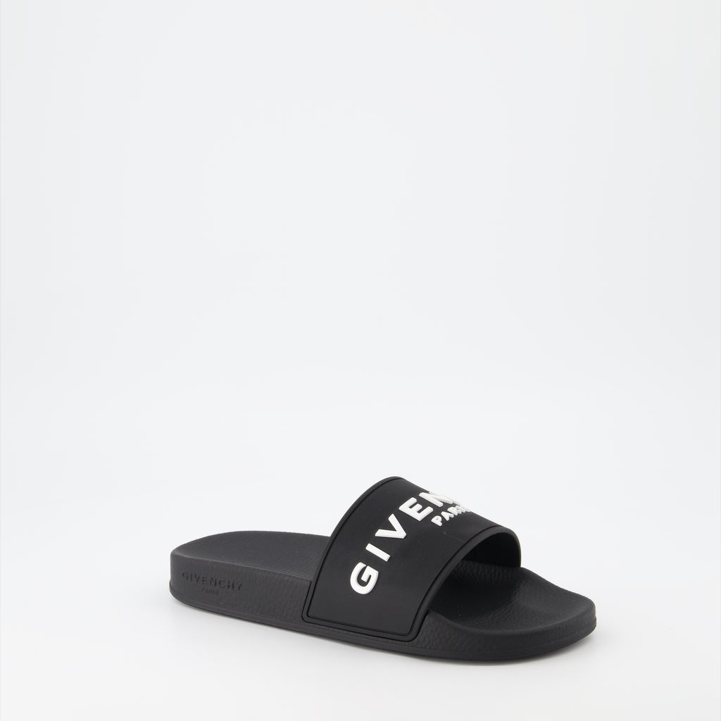 Scarpe aperte Infradito con Logo Givenchy Nero Femme