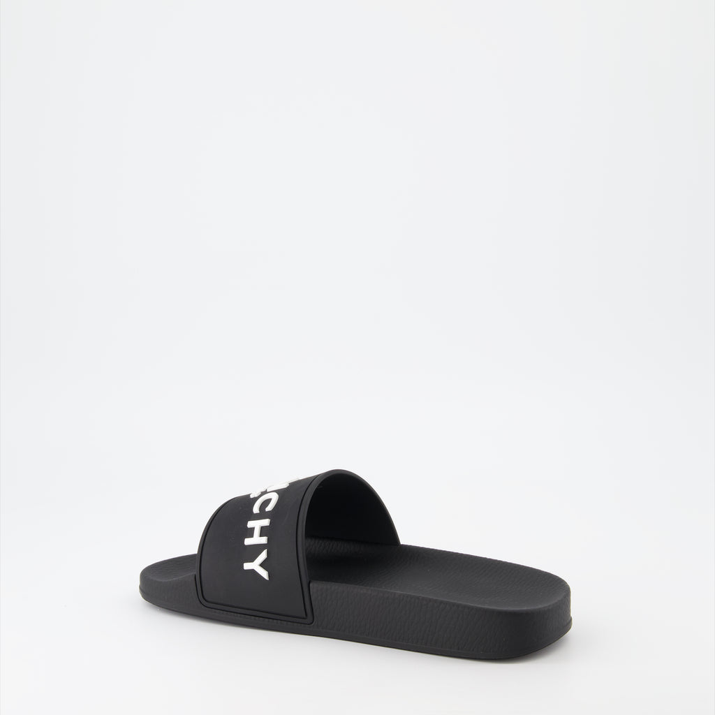 Scarpe aperte Infradito con Logo Givenchy Nero Femme