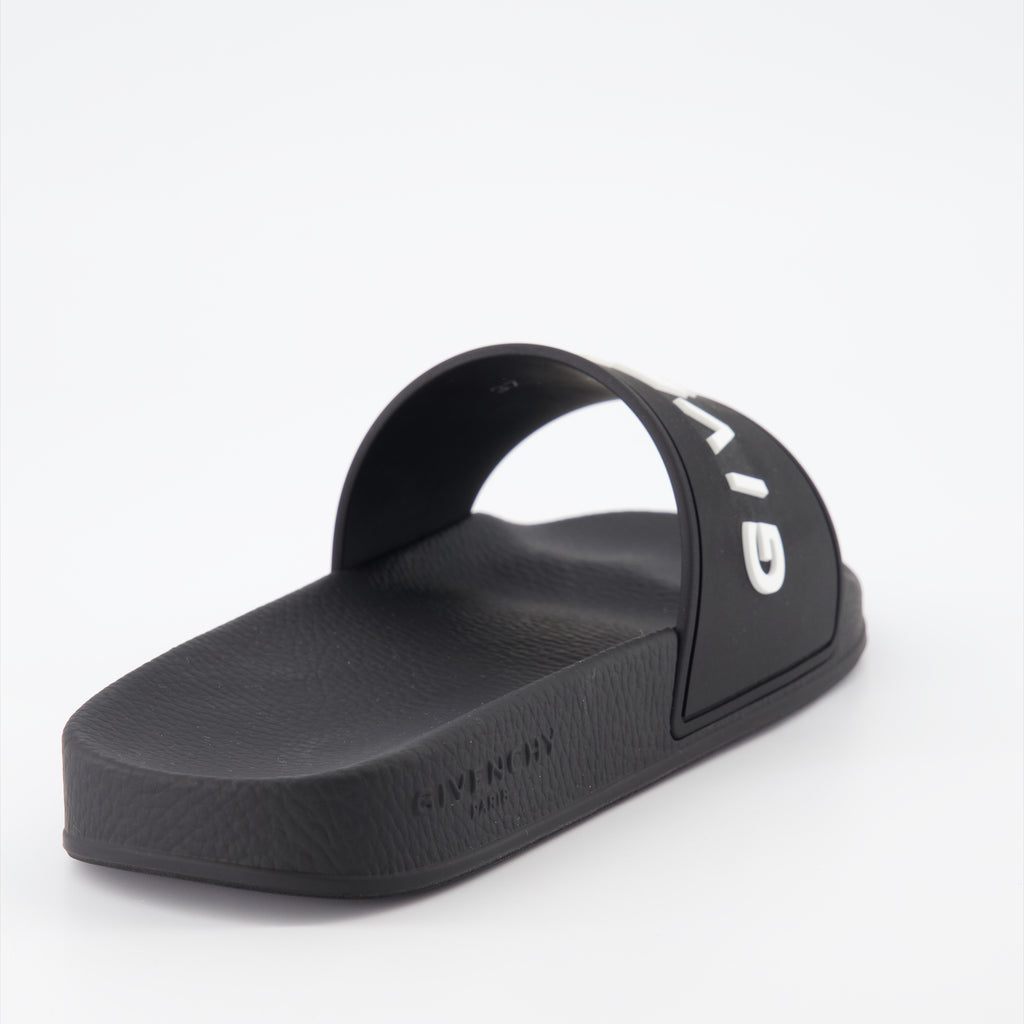 Scarpe aperte Infradito con Logo Givenchy Nero Femme
