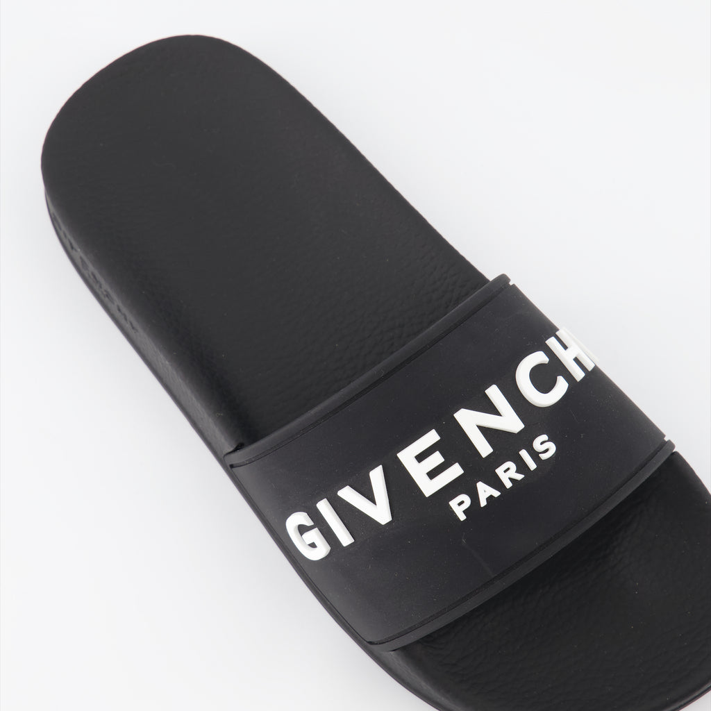 Scarpe aperte Infradito con Logo Givenchy Nero Femme