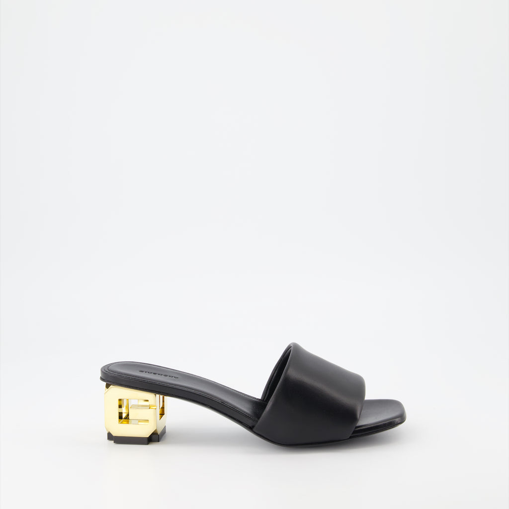 Chaussures ouvertes Mules à logo Givenchy Noir Femme