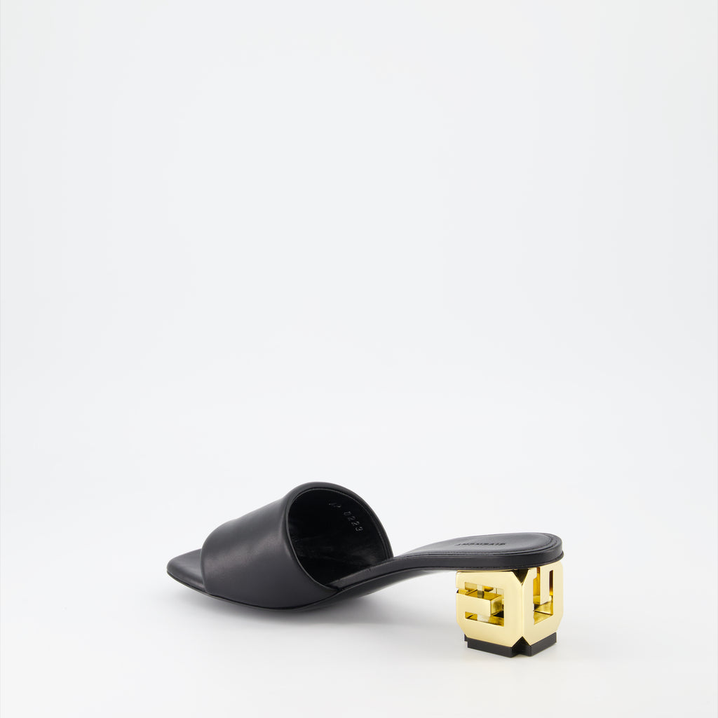 Chaussures ouvertes Mules à logo Givenchy Noir Femme