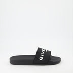 Scarpe aperte Infradito con logo Givenchy Nero Homme
