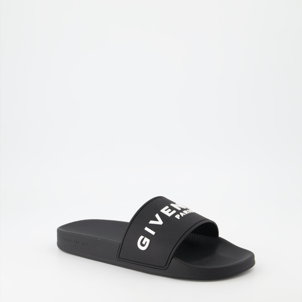 Scarpe aperte Infradito con logo Givenchy Nero Homme