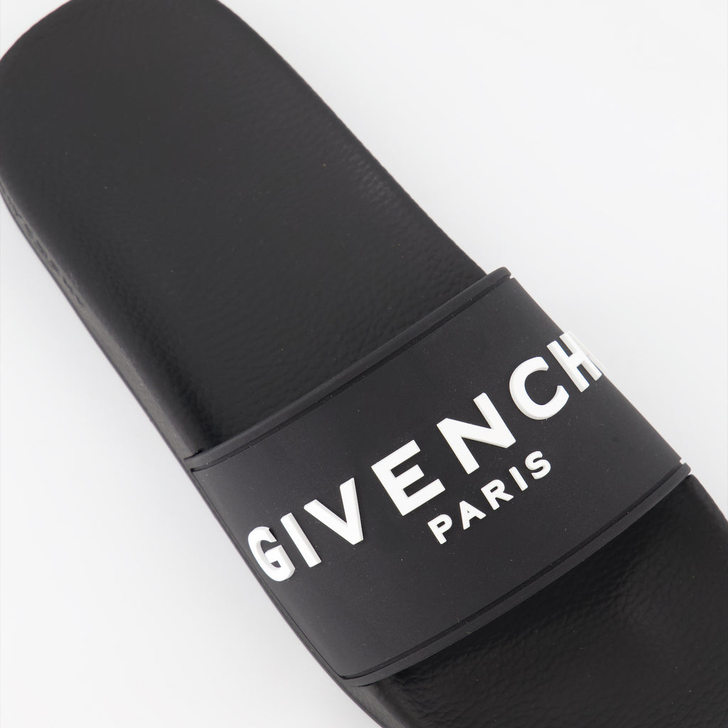 Scarpe aperte Infradito con logo Givenchy Nero Homme