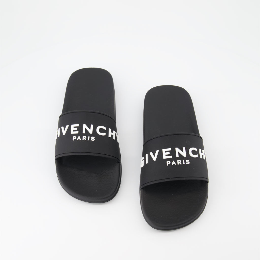 Scarpe aperte Infradito con logo Givenchy Nero Homme