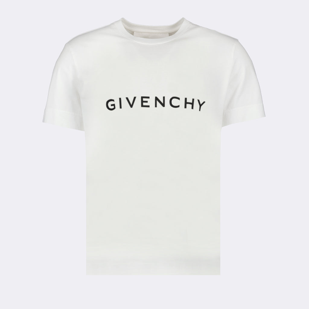 T-shirt T-shirt à logo Givenchy Bianco Homme
