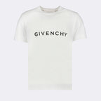 T-shirt T-shirt à logo Givenchy Bianco Homme