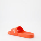 Offene schuhe Sandales à logo Givenchy Orange Homme