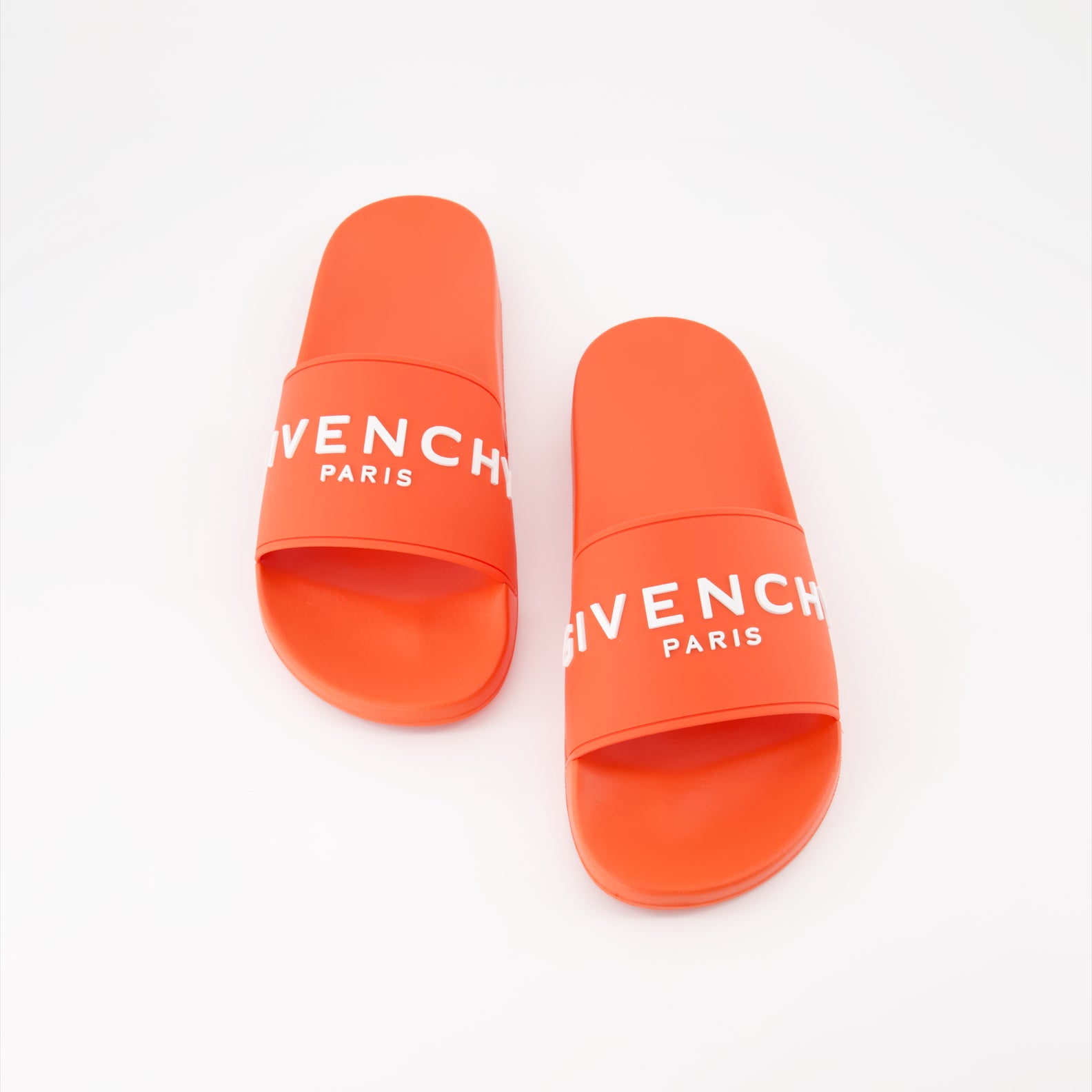 Offene schuhe Sandales à logo Givenchy Orange Homme