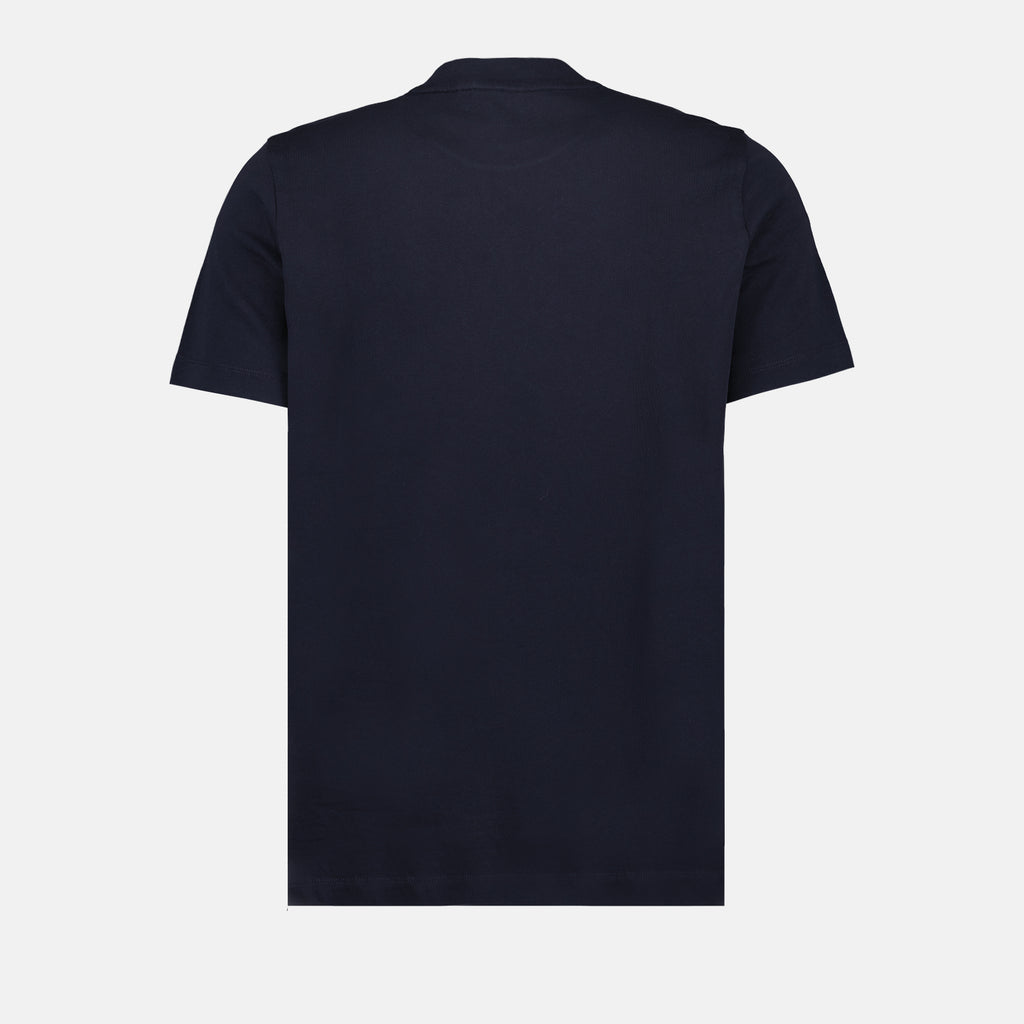 Camisetas T-shirt à double logo Moncler Azul Homme