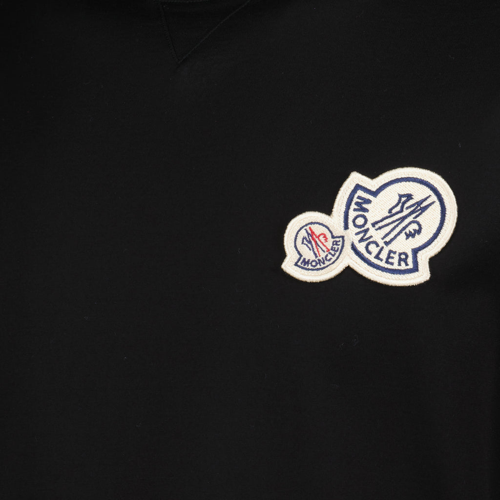 T-shirts T-shirt à double logo Moncler Noir Homme