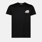 T-shirts T-shirt à double logo Moncler Noir Homme