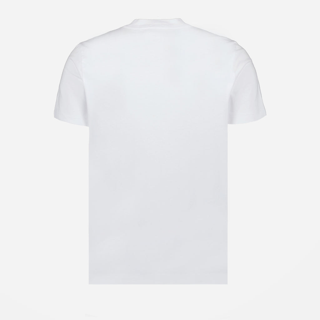 Camisetas T-shirt à double logo Moncler Branco Homme