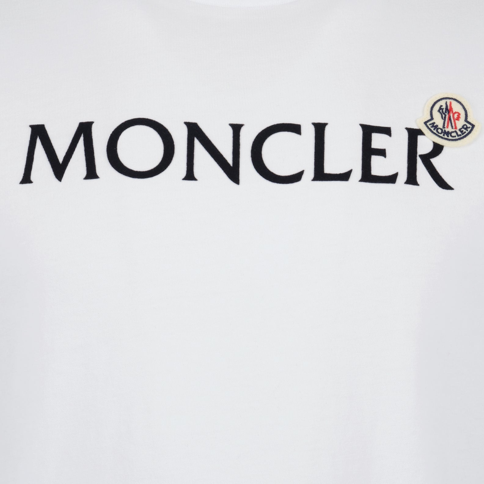 Camisetas T-shirt à double logo Moncler Branco Homme