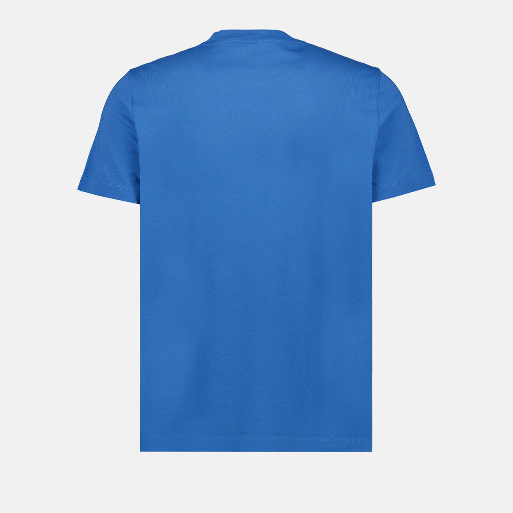 T-shirts T-shirt à double logo Moncler Bleu Homme
