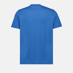 T-shirts T-shirt à double logo Moncler Bleu Homme