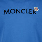 T-shirts T-shirt à double logo Moncler Bleu Homme
