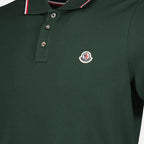 Polos Polo con Logo y Ribete Moncler Caqui Homme