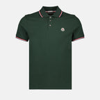 Polos Polo con Logo y Ribete Moncler Caqui Homme